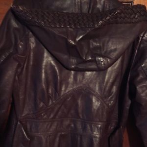 Vintage leather trench